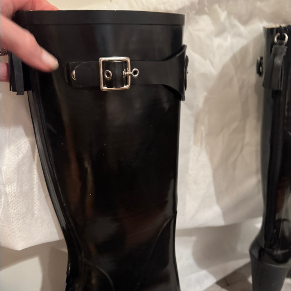 Coach Rain Boots, black and statement making - Picture 7 of 16